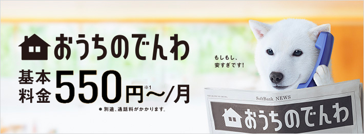 おうちのでんわ月額料金