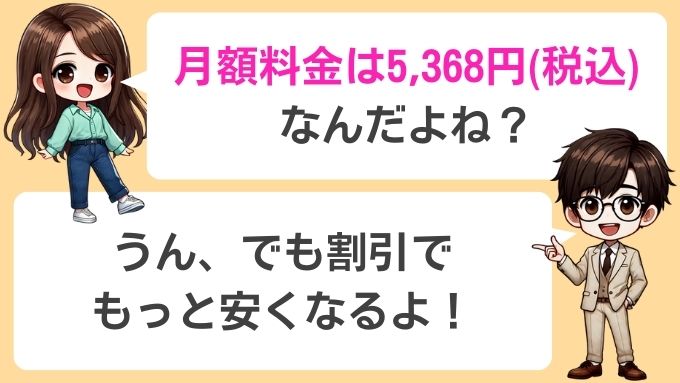 ソフトバンクエアーの月額料金