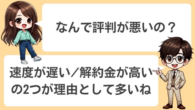 ソフトバンクエアーの評判が悪い理由は速度の遅さと解約金の高さ