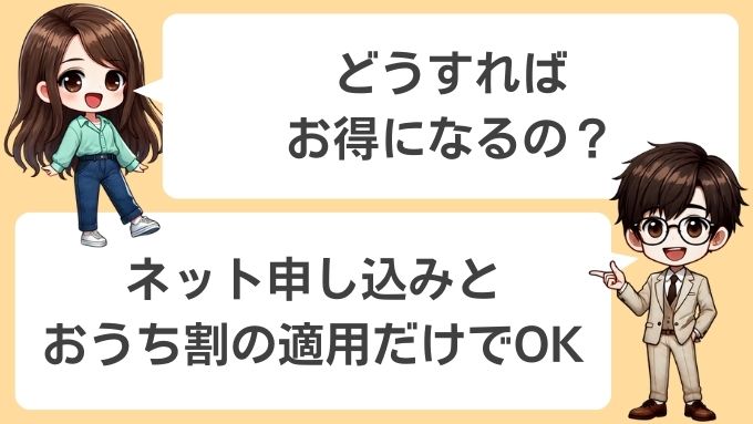 ソフトバンクエアーをお得に申し込む方法はネット申し込みとおうち割の適用