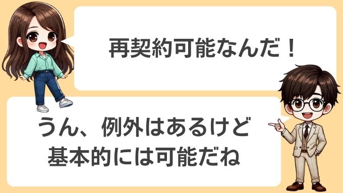 ソフトバンクエアーの再契約は可能